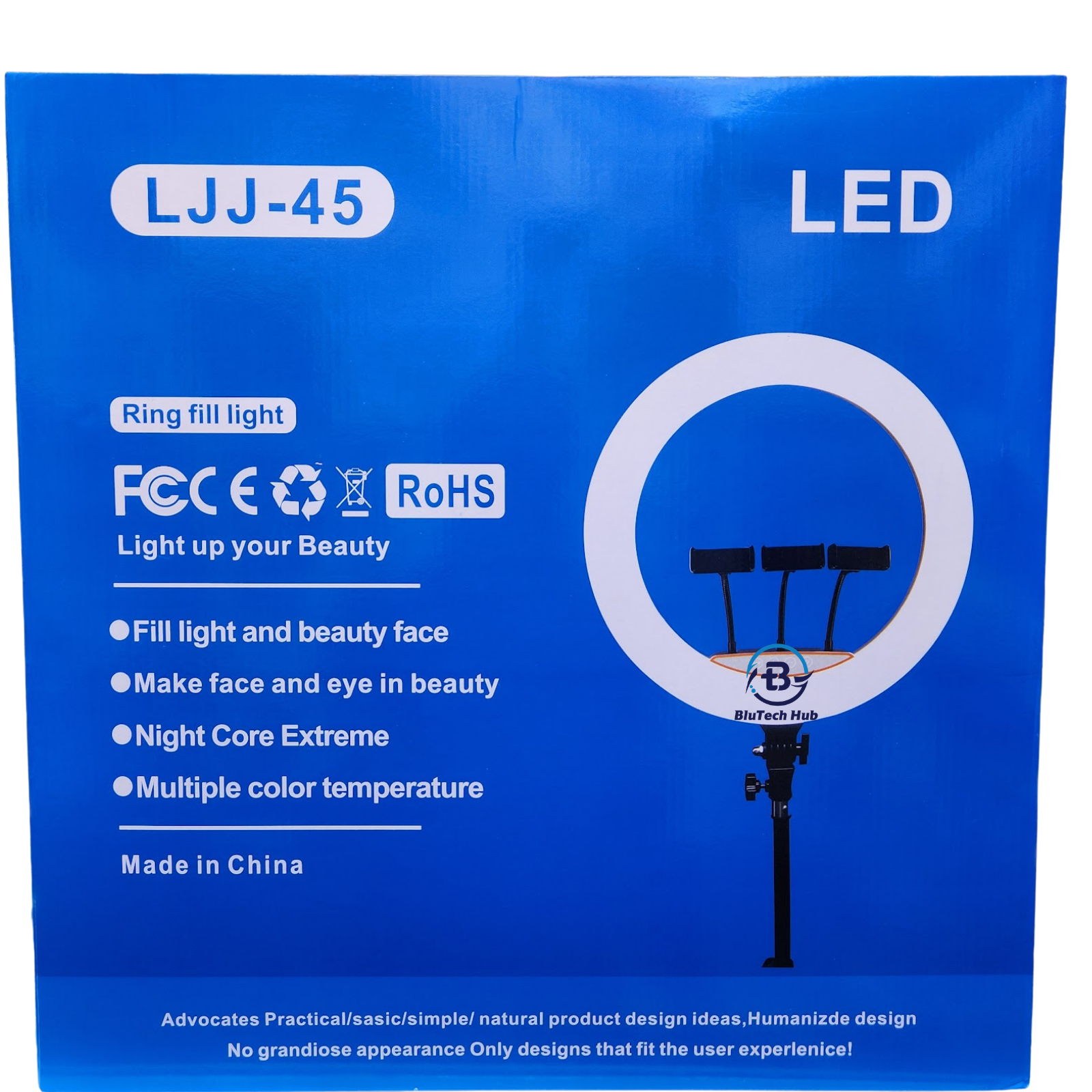 18 Inch LJJ-45 Ringlight with 3 Phone Holders