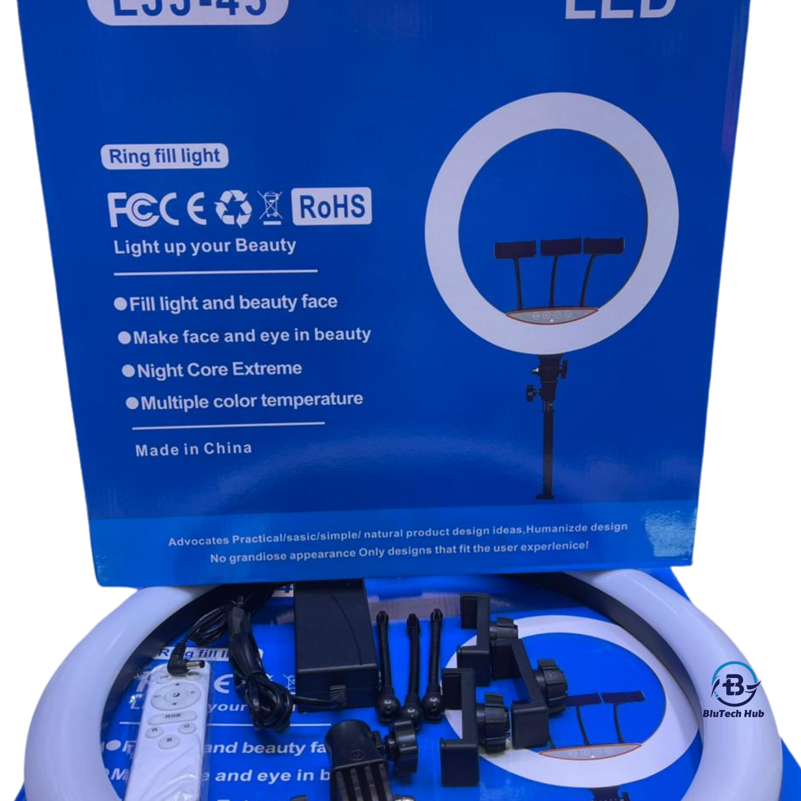 18 Inch LJJ-45 Ringlight with 3 Phone Holders
