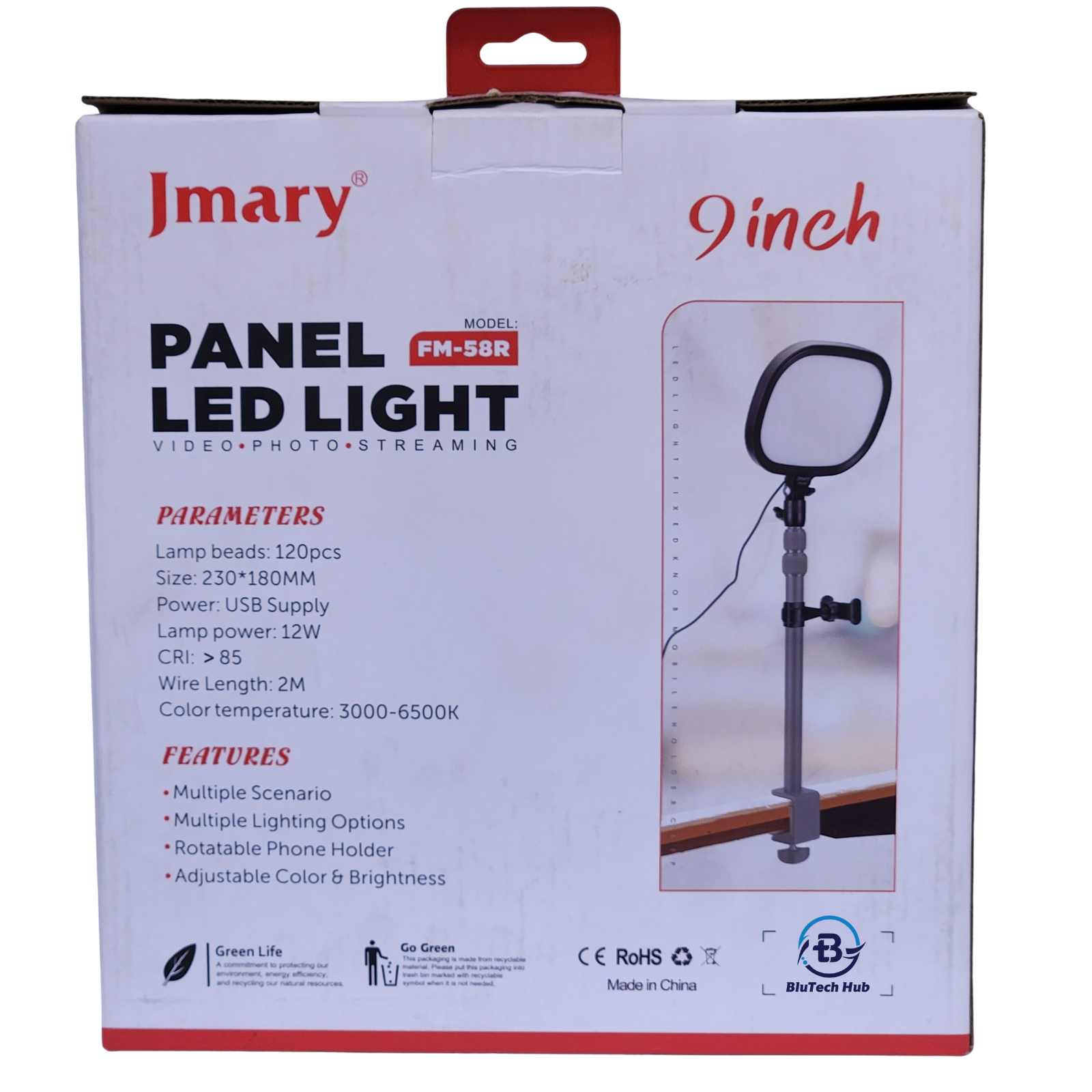 Panel LED Light 2.1M for Video & Streaming