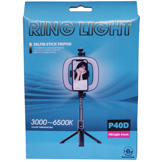 Selfie Stick with Ringlight 1M BTH-SELFIE-STICK Selfie Stick with Ringlight